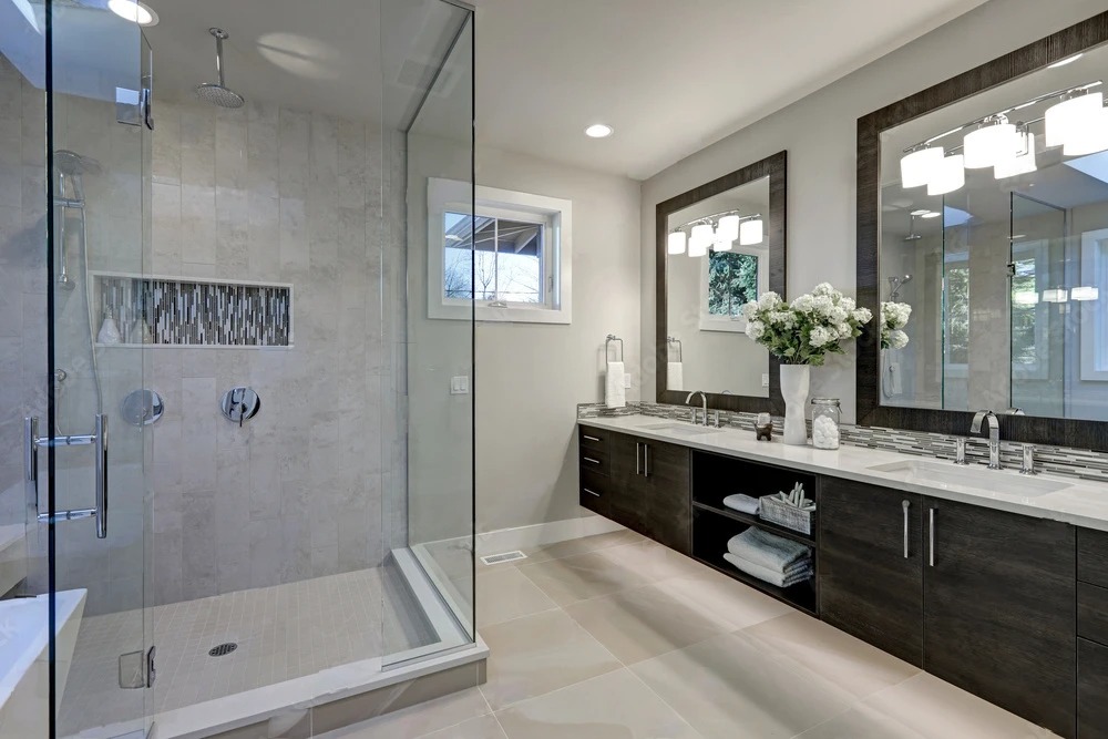 Precision tile work by True North Construction