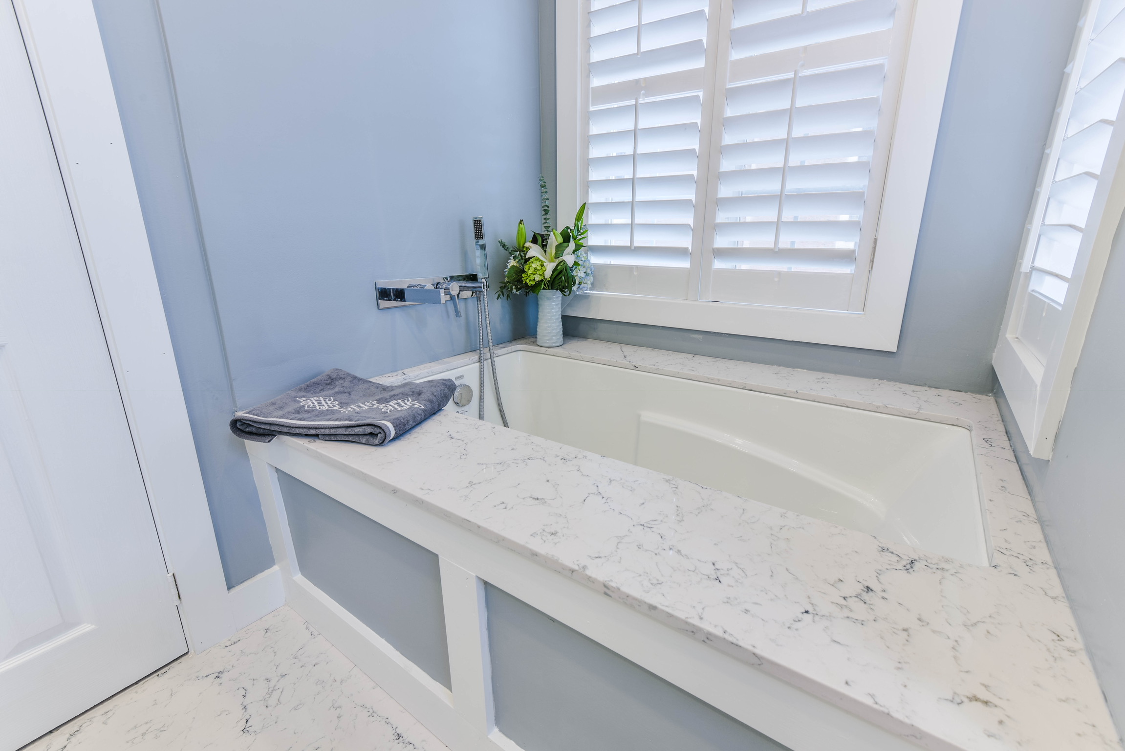 Premium bathroom tile detail