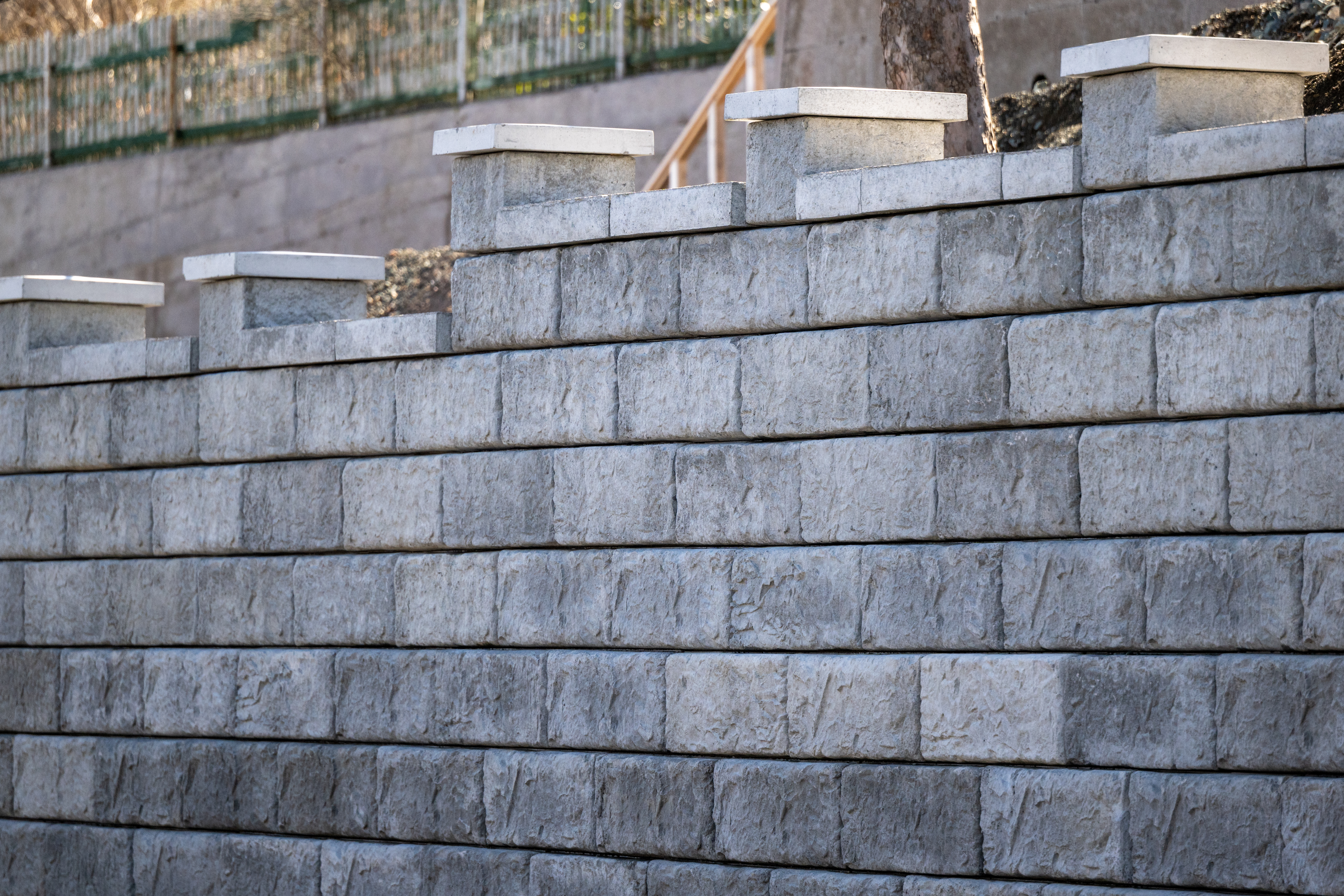 Retaining wall by True North Construction